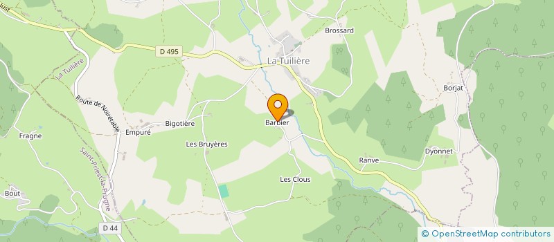 localisation de l'entreprise MADAME DENISE DARQUE  TUILIERE (LA)