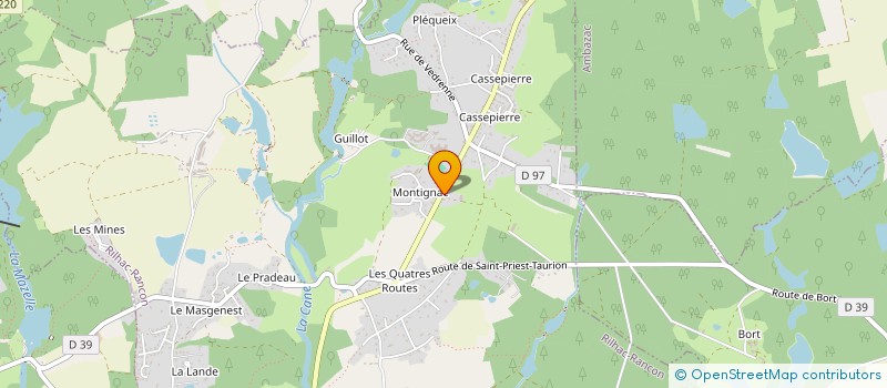 localisation de l'entreprise MADAME DENISE DARTHOUX  RILHAC-RANCON