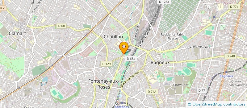 localisation de l'entreprise MADAME DENISE DAUVERGNE à CHATILLON