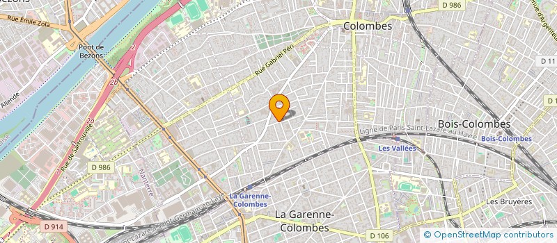 localisation de l'entreprise MADAME DENISE DELARUE  COLOMBES