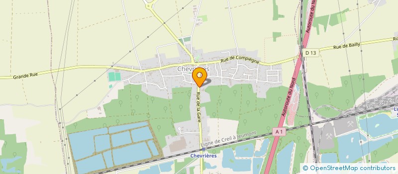 localisation de l'entreprise MADAME DENISE DENNEL  CHEVRIERES