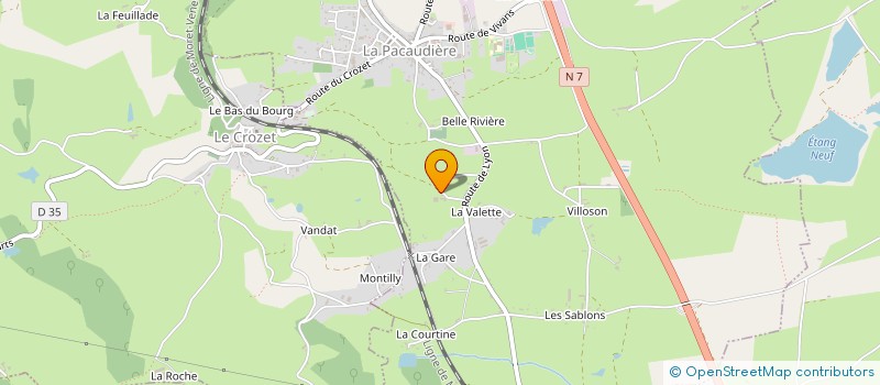 localisation de l'entreprise MADAME DENISE DEPALLE  LA PACAUDIERE