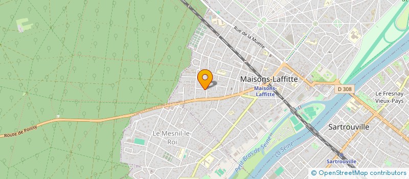 localisation de l'entreprise MADAME DENISE DESTREMP  MAISONS-LAFFITTE