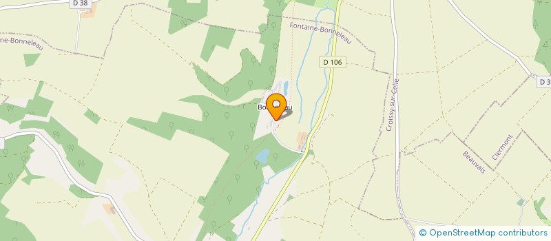 localisation de l'entreprise MADAME DENISE DUBOIS  FONTAINE-BONNELEAU