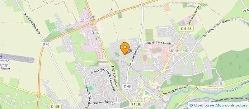 localisation de l'entreprise MADAME DENISE DUBUS  MENNEVAL