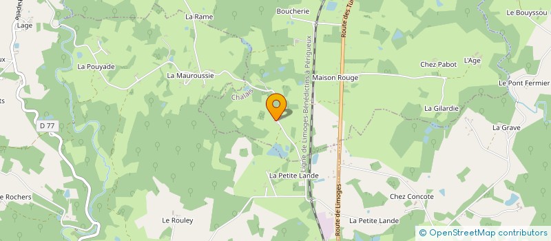 localisation de l'entreprise MADAME DENISE DUPUIS à CHALAIS