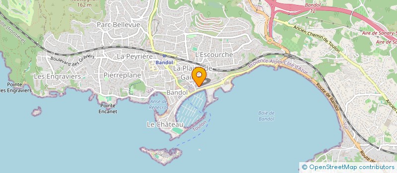 localisation de l'entreprise MADAME DENISE DURAND  BANDOL