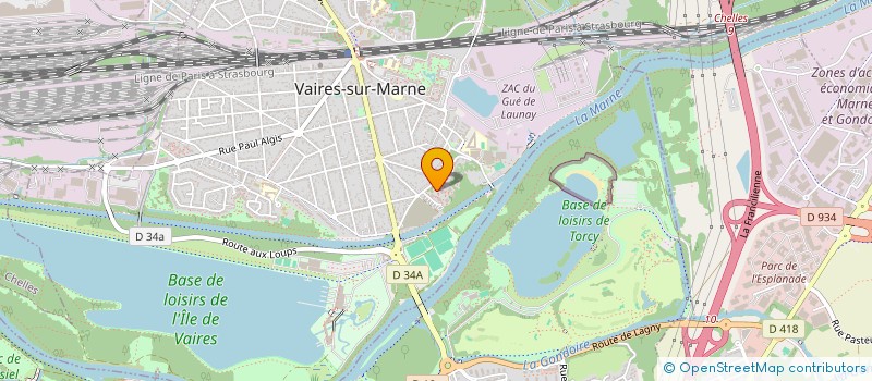 localisation de l'entreprise MADAME DENISE ENYEGUE  VAIRES-SUR-MARNE