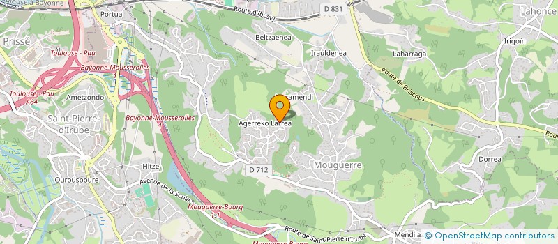 localisation de l'entreprise MADAME DENISE ETCHAVE  MOUGUERRE