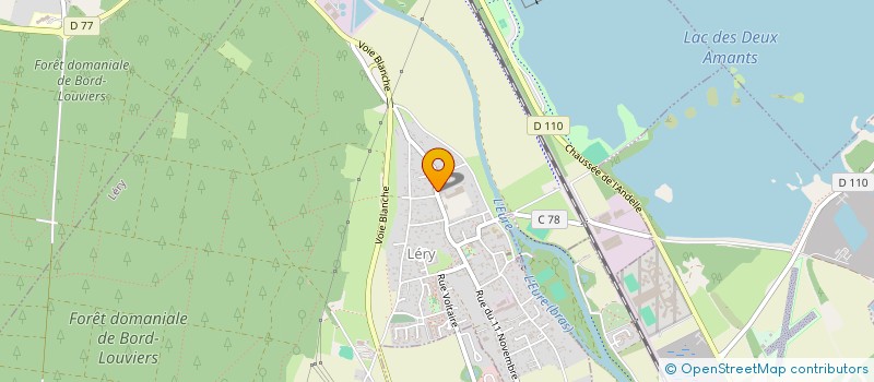 localisation de l'entreprise MADAME DENISE EVRARD  LERY