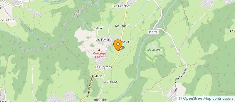 localisation de l'entreprise MADAME DENISE EXBRAYAT à SAINT-GEORGES-HAUTE-VILLE