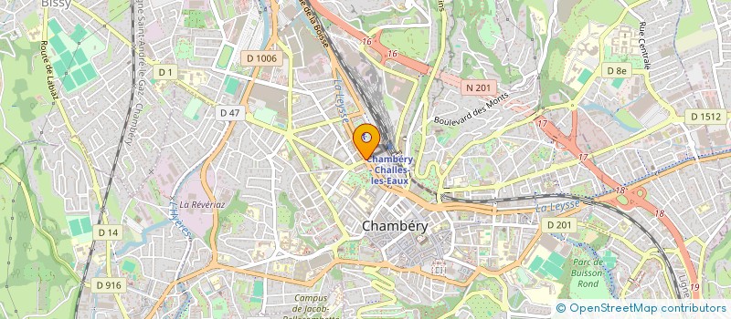 localisation de l'entreprise MADAME DENISE EXCOFFON à CHAMBERY