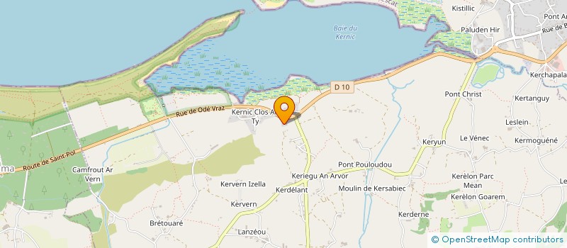 localisation de l'entreprise MADAME DENISE FAVE  PLOUNEVEZ-LOCHRIST