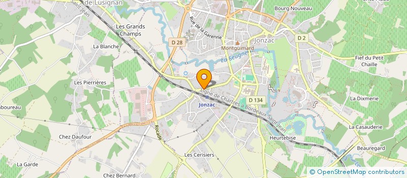 localisation de l'entreprise MADAME DENISE FAVREAU  JONZAC