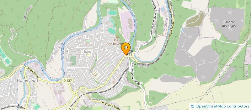 localisation de l'entreprise MADAME DENISE FERETTE  JUF