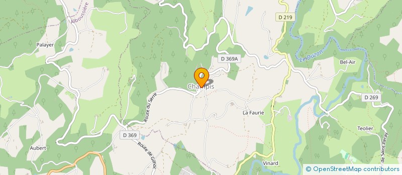 localisation de l'entreprise MADAME DENISE FERNANDEZ  CHAMPIS