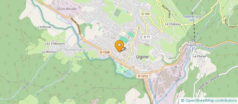 localisation de l'entreprise MADAME DENISE FILLION à UGINE