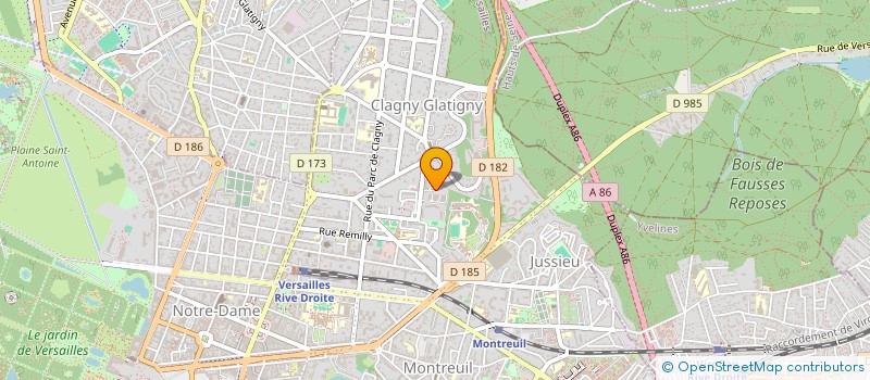 localisation de l'entreprise MADAME DENISE FLEZ à VERSAILLES