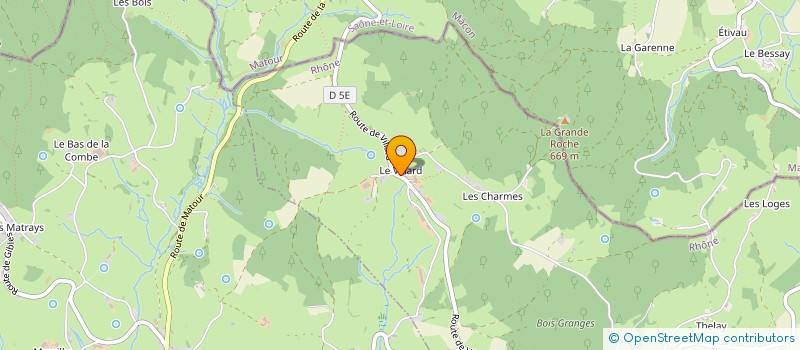 localisation de l'entreprise MADAME DENISE FOREST  SAINT-BONNET-DES-BRUYERES