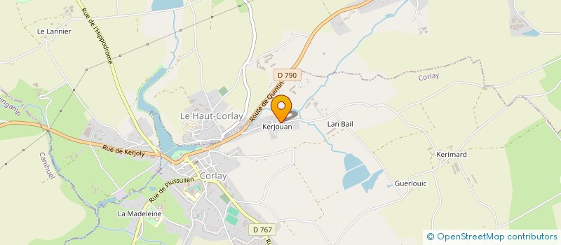 localisation de l'entreprise MADAME DENISE FRABOULET à CORLAY