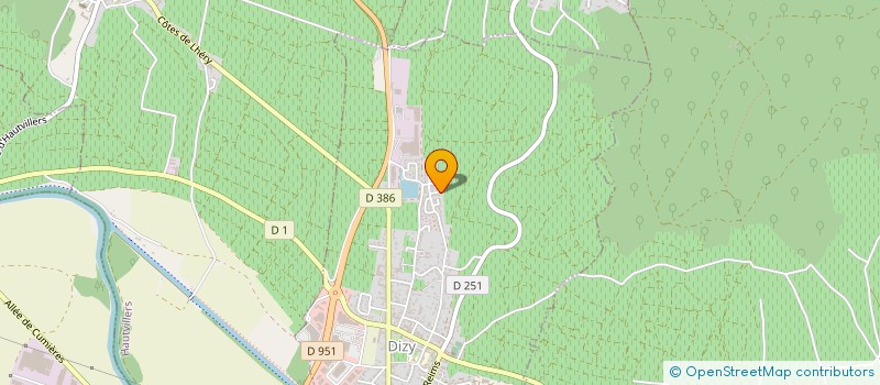 localisation de l'entreprise MADAME DENISE FRANQUET  DIZY