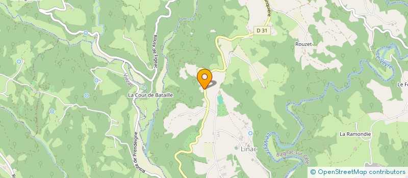 localisation de l'entreprise MADAME DENISE GALES  LINAC