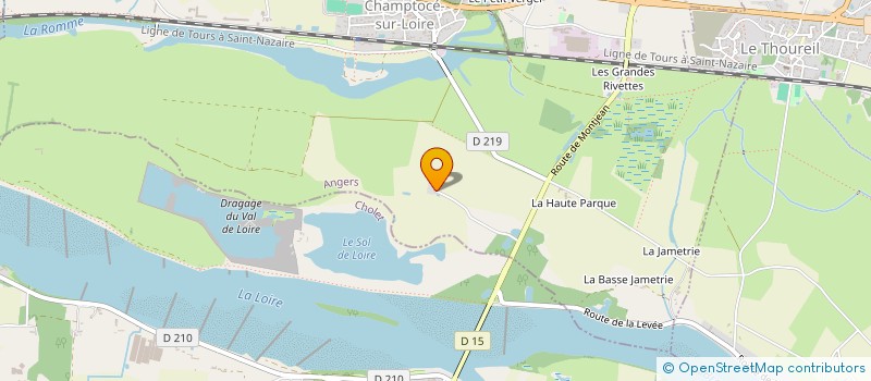 localisation de l'entreprise MADAME DENISE GARNIER  CHAMPTOCE-SUR-LOIRE