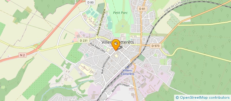 localisation de l'entreprise MADAME DENISE GEFFRELOT à VILLERS-COTTERETS