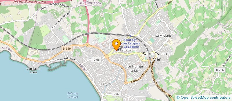 localisation de l'entreprise MADAME DENISE GIACOSA à SAINT-CYR-SUR-MER
