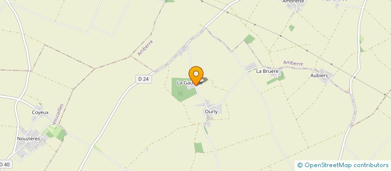 localisation de l'entreprise MADAME DENISE GILBERT  CHAMPIGNY EN ROCHEREAU