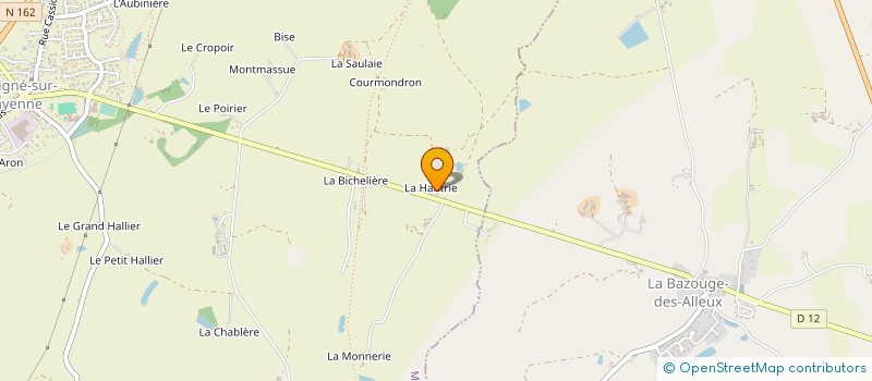 localisation de l'entreprise MADAME DENISE GOMBERT  MARTIGNE-SUR-MAYENNE