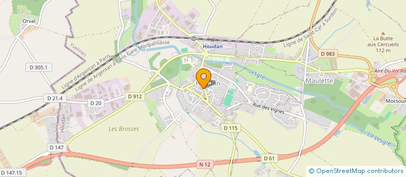 localisation de l'entreprise MADAME DENISE GONTIER  HOUDAN