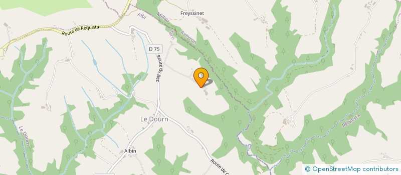 localisation de l'entreprise MADAME DENISE GOULESQUE  LE DOURN