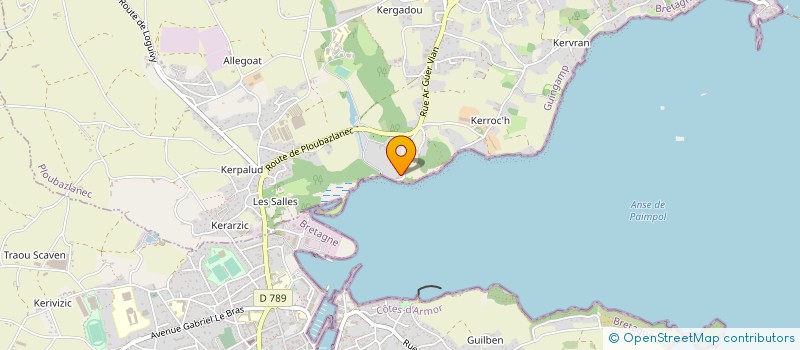 localisation de l'entreprise MADAME DENISE GOURIOU  PLOUBAZLANEC