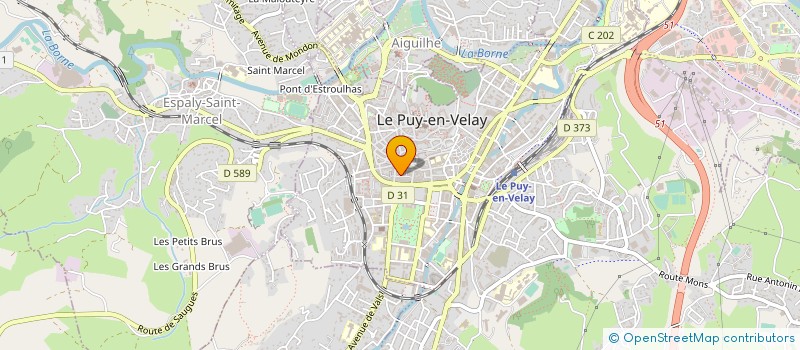 localisation de l'entreprise MADAME DENISE GRAVEJAL  LE PUY-EN-VELAY