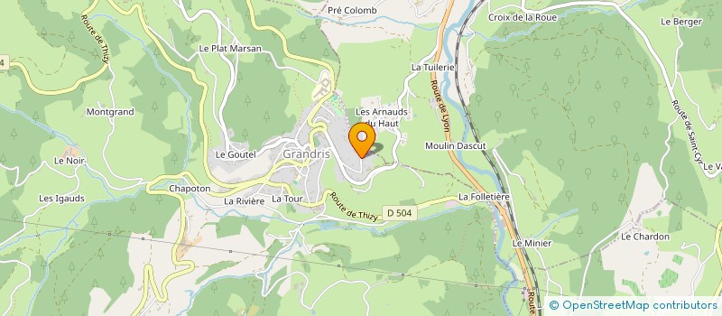 localisation de l'entreprise MADAME DENISE GRENTELBACH  SAINT NIZIER D'AZERGUES