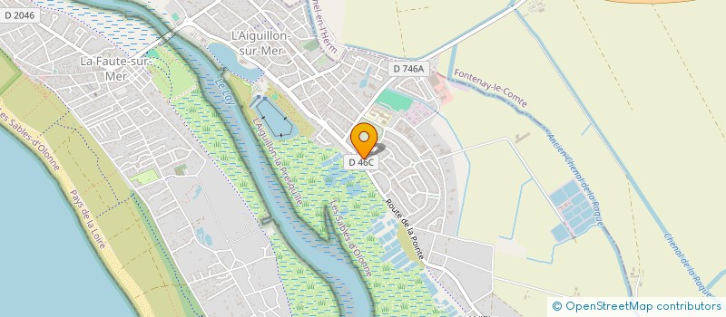 localisation de l'entreprise MADAME DENISE GRIGNON  L'AIGUILLON-LA-PRESQU'ILE