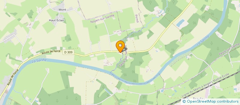 localisation de l'entreprise MADAME DENISE GUERIN  NOYEN SUR SARTHE