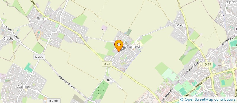 localisation de l'entreprise MADAME DENISE GUIBERT  SAINT-CONTEST