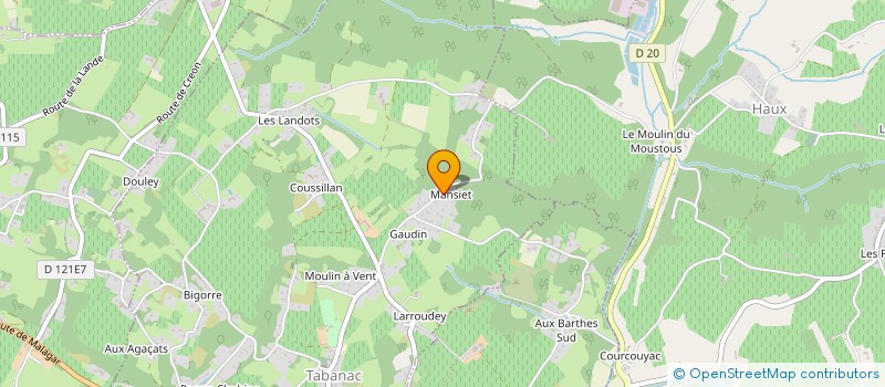 localisation de l'entreprise MADAME DENISE GUOLO  TABANAC