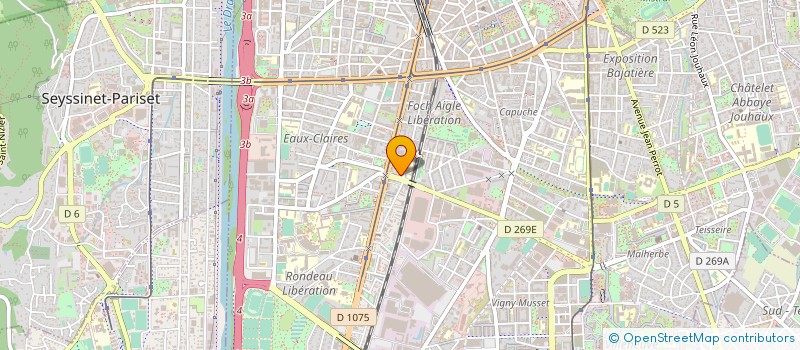 localisation de l'entreprise MADAME DENISE HOSTACHY à GRENOBLE