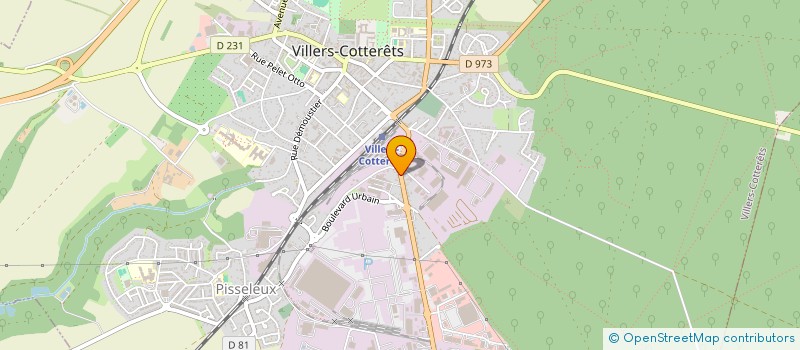 localisation de l'entreprise MADAME DENISE HUART  VILLERS-COTTERETS