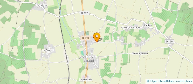 localisation de l'entreprise MADAME DENISE IMBERT  ASNIERES-LA-GIRAUD