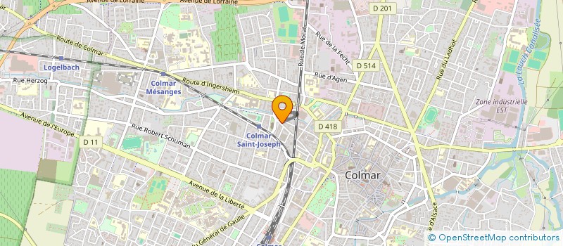 localisation de l'entreprise MADAME DENISE IWASYCZYNA  COLMAR