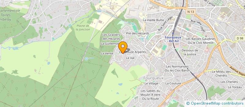 localisation de l'entreprise MADAME DENISE JACQUES  SAINT-GERMAIN-EN-LAYE