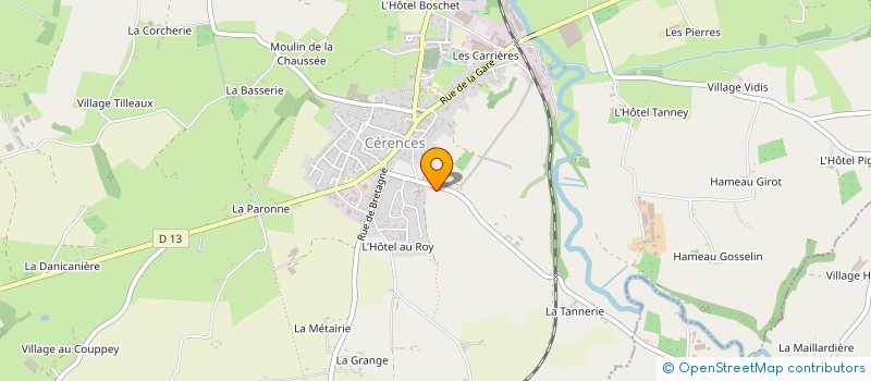 localisation de l'entreprise MADAME DENISE JOSSAUME à CERENCES