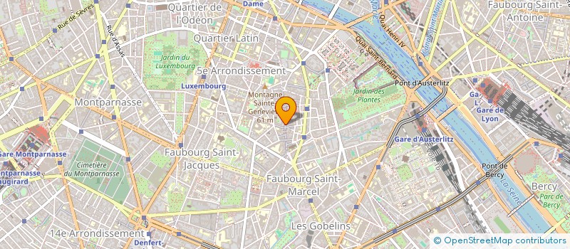 localisation de l'entreprise MADAME DENISE KOURORIEZ  PARIS