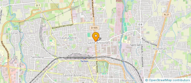 localisation de l'entreprise MADAME DENISE LAGARDE  TARBES