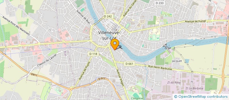 localisation de l'entreprise MADAME DENISE LALAURIE  VILLENEUVE-SUR-LOT