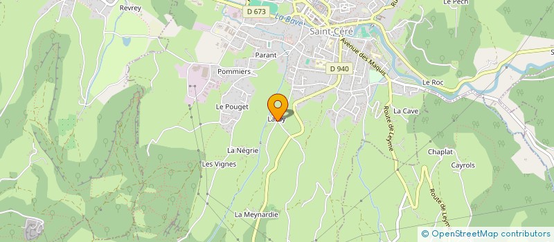 localisation de l'entreprise MADAME DENISE LAMPLE  SAINT-CERE